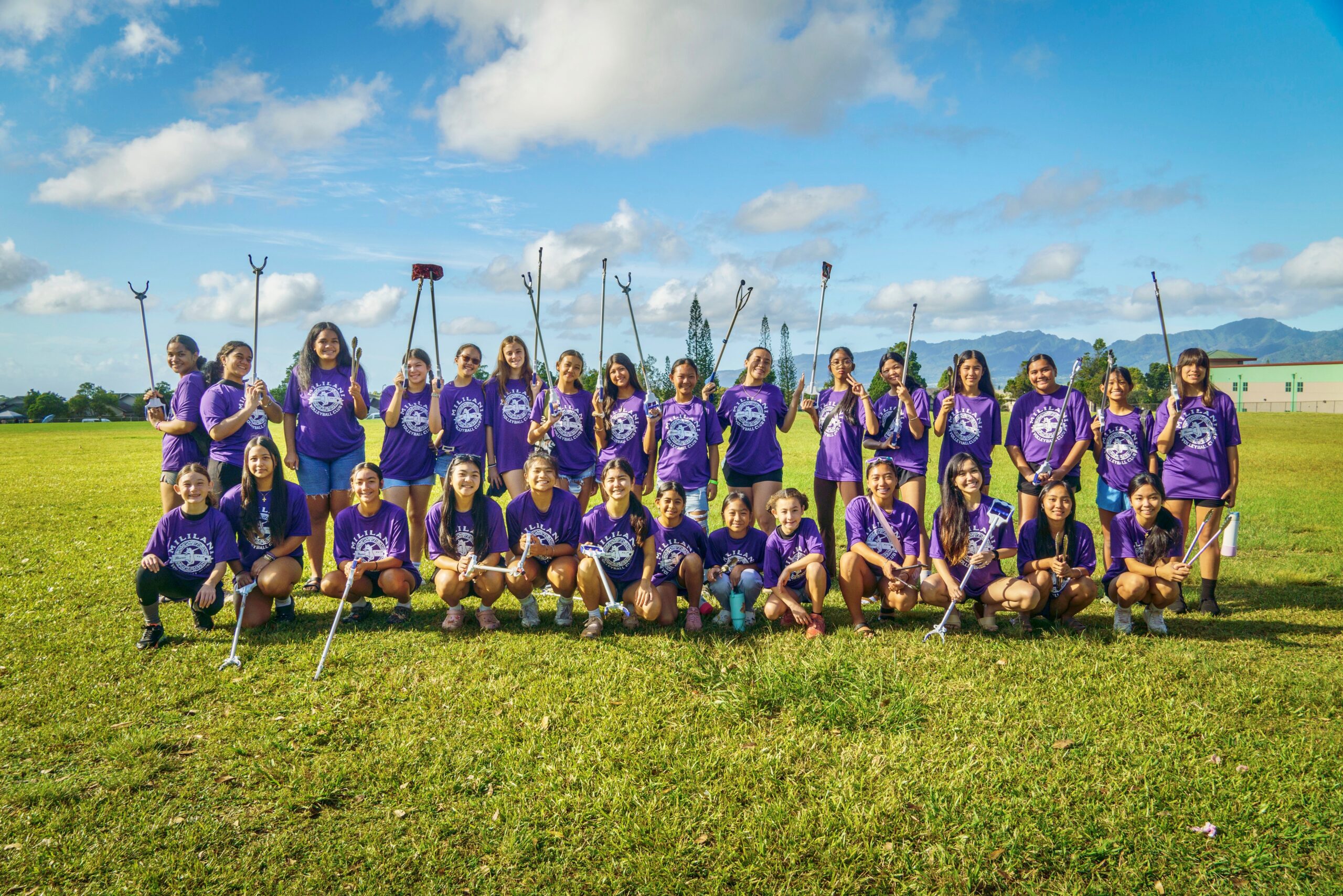 Adopt-a-Block_Mililani Volleyball Club 2024. Mililani Mauka Community Park.